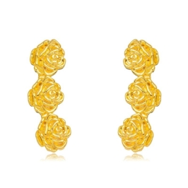 BRINCO TRÊS FLORES LISAS