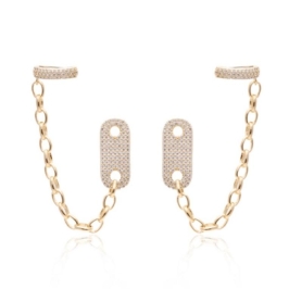 EAR CHAIN COM BASE ZIRCÔNIAS