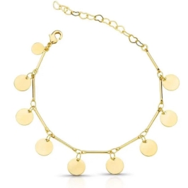 PULSEIRA MEDALHAS LISAS