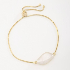 PULSEIRA REGULÁVEL COM PÉROLA IRREGULAR