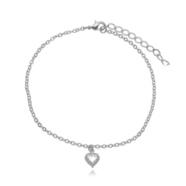 TORNOZELEIRA PINGENTE CORAÇÃO