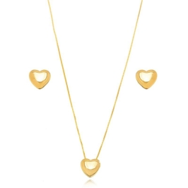 CONJUNTO CORAÇÃO LISO