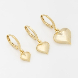 TRIO ARGOLINHAS CORAÇÕES