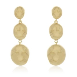 BRINCO COMPRIDO PINGENTES OVAIS  ORGÂNICO