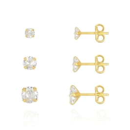 TRIO PONTO DE LUZ ZIRCÔNIAS