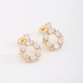 BRINCO REDONDO ZIRCÔNIAS