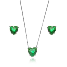 CONJUNTO CORAÇÃO ESMERALDA