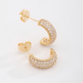 MEIA ARGOLA ZIRCÔNIAS