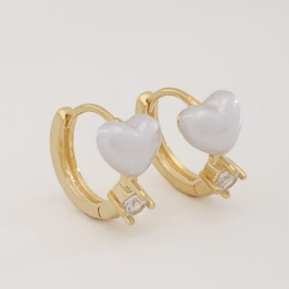 ARGOLINHA CORAÇÃO E ZIRCÔNIA