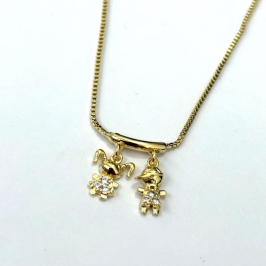 COLAR FILHOS ZIRCÔNIAS - CASAL