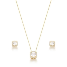 CONJUNTO CARRÉ ZIRCÔNIAS