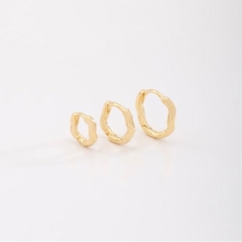 TRIO ARGOLINHAS ONDULAS LISAS