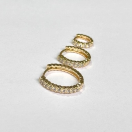 TRIO ARGOLINHAS ZIRCÔNIAS