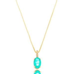 COLAR ZIRCÔNIA OVAL FUSION TURMALINA