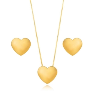 CONJUNTO CORAÇÃO LISO