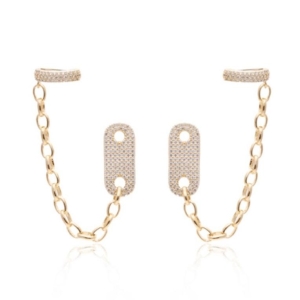 EAR CHAIN COM BASE ZIRCÔNIAS