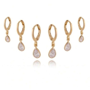 TRIO ARGOLINHA GOTINHAS CRISTAIS