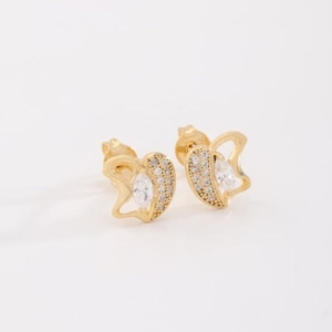 BRINCO BORBOLETA ZIRCÔNIAS
