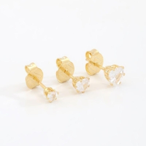 TRIO CORAÇÕES ZIRCÔNIAS