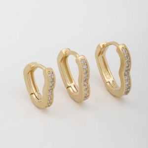 TRIO CORAÇÕES ZIRCÔNIAS