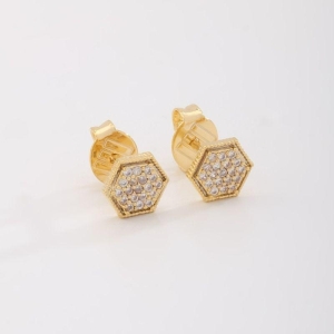 BRINCO HEXAGONAL ZIRCÔNIAS