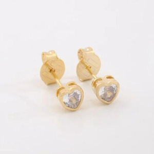 BRINCO CORAÇÃO ZIRCÔNIA COM BORDA