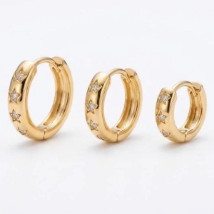 TRIO ESTRELINHAS ZIRCÔNIAS