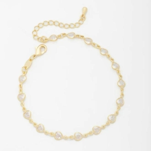 PULSEIRA CORAÇÕES CRISTAIS