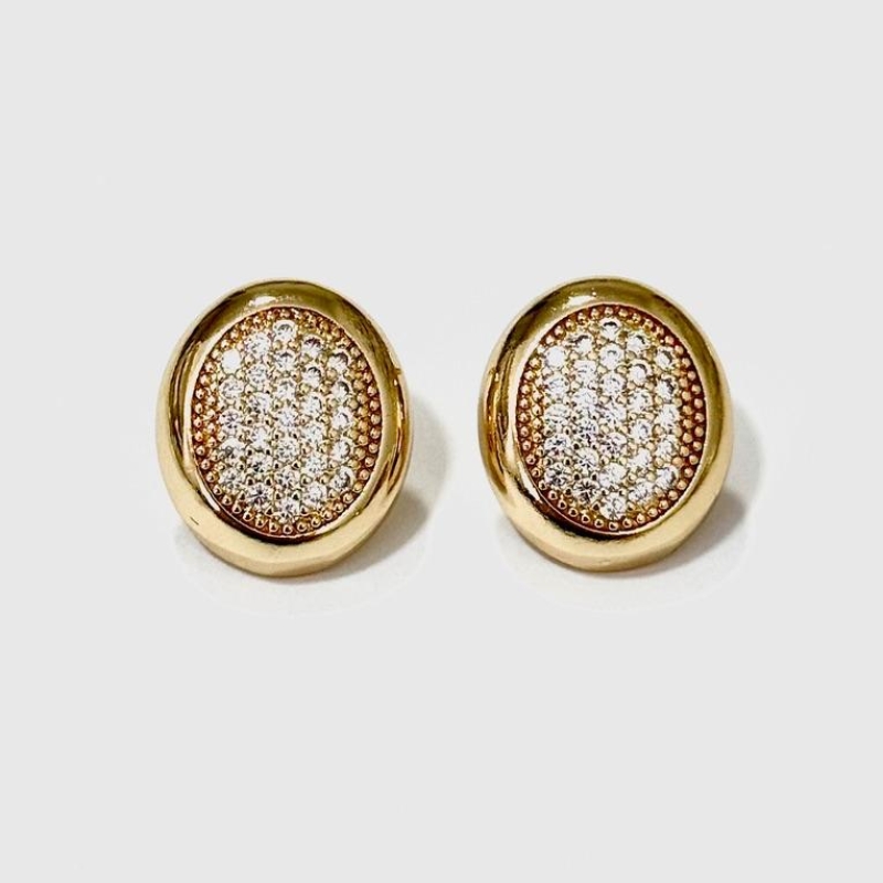 BRINCO OVAL ZIRCÔNIAS