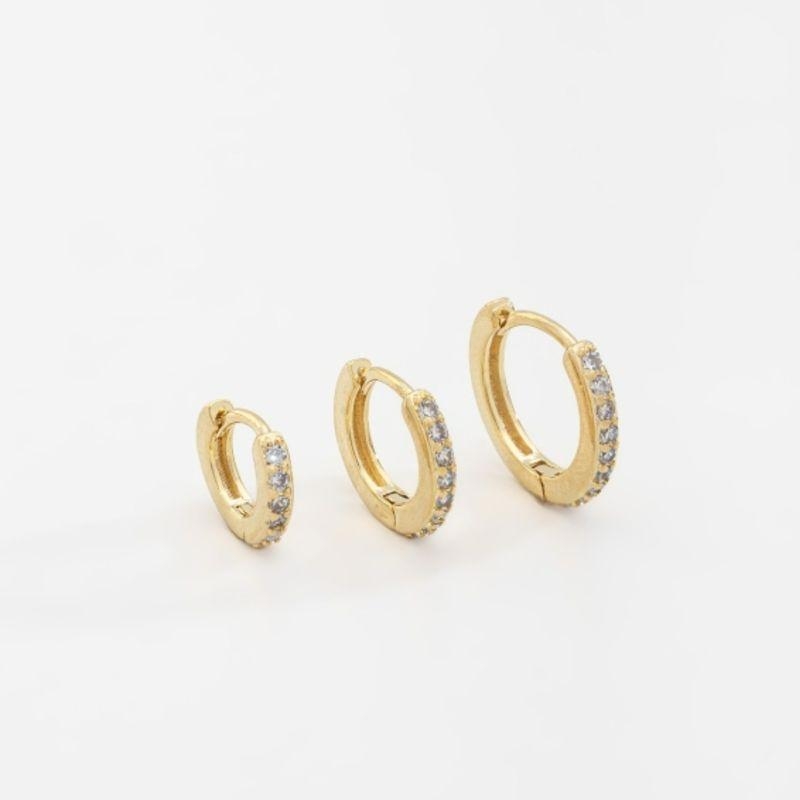 TRIO ARGOLINHAS ZIRCÔNIAS