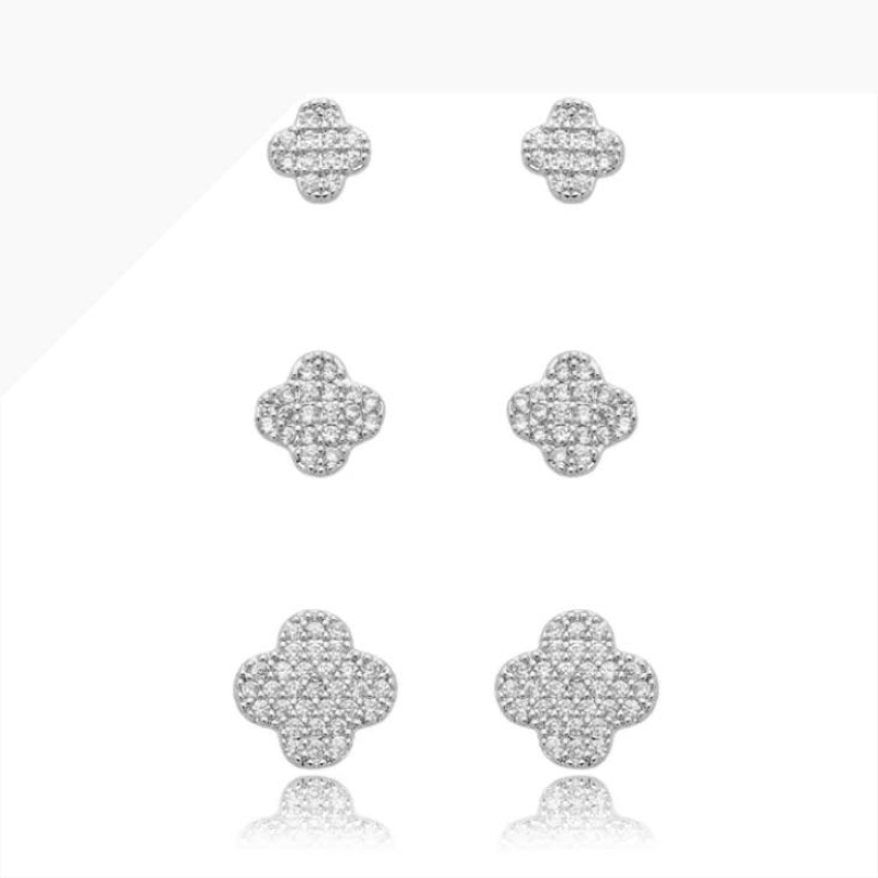 TRIO TREVO ZIRCÔNIAS