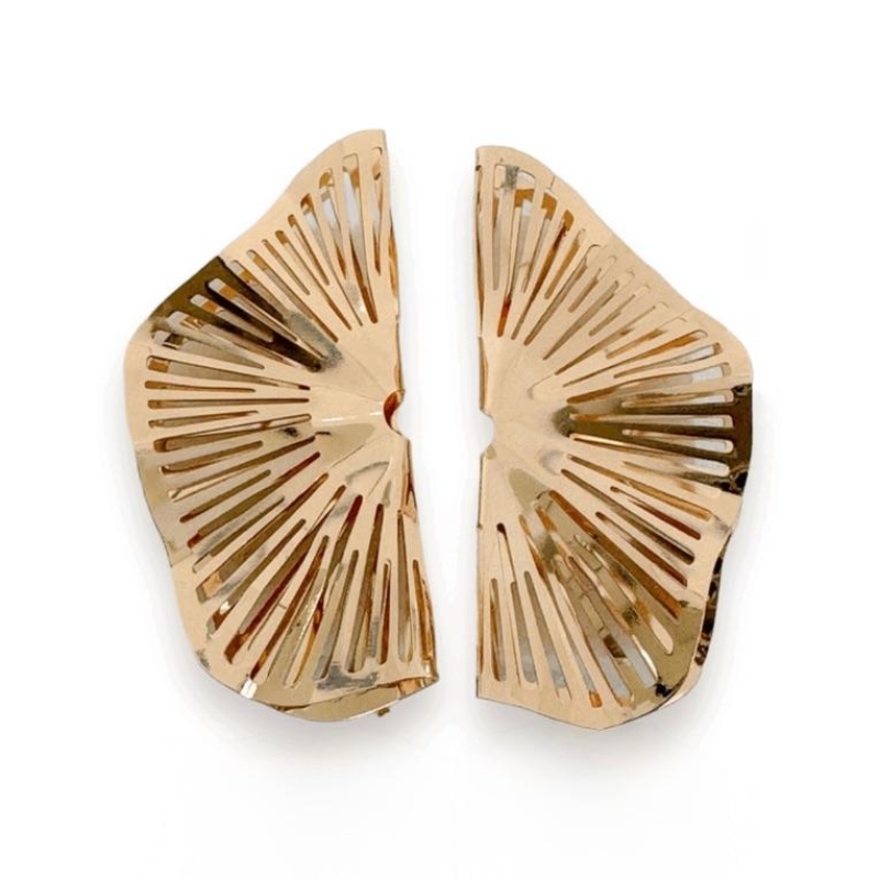 BRINCO TIPO LEQUE ORGÂNICO