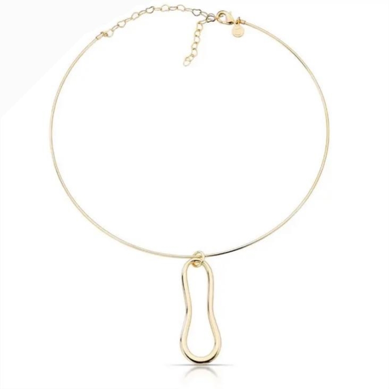 CHOKER ARO PINGENTE SIMÉTRICO COMPRIDO