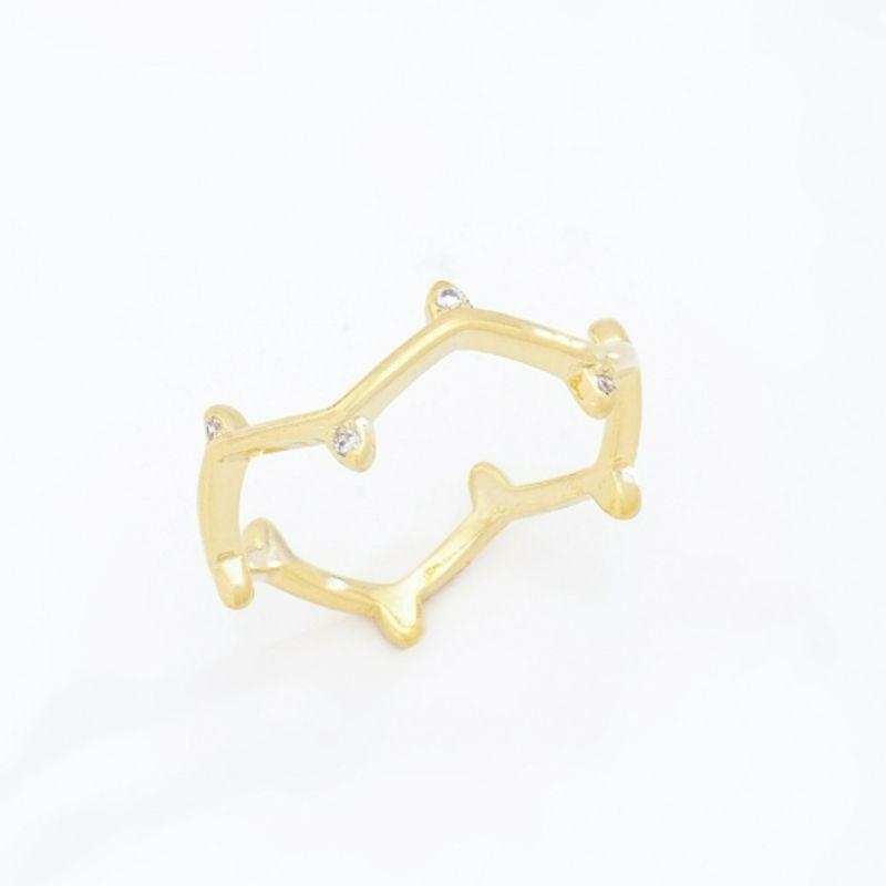 ANEL ONDINHAS COM ZIRCÔNIAS