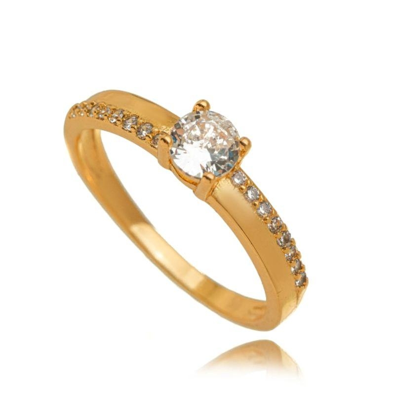 ANEL SOLITÁRIO ZIRCÔNIAS