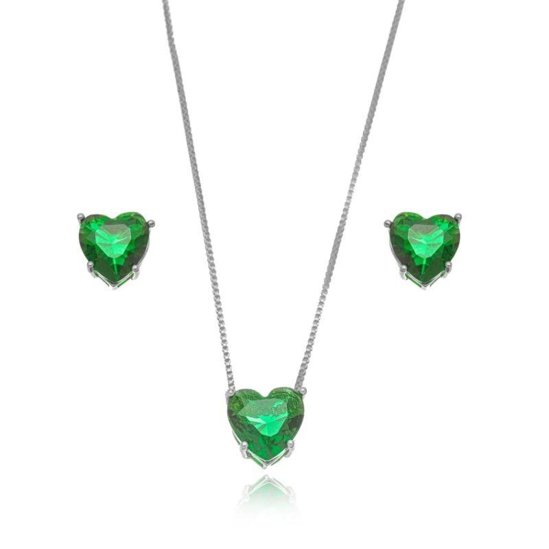 CONJUNTO CORAÇÃO ESMERALDA