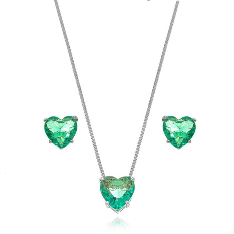 CONJUNTO CORAÇÃO TURMALINA