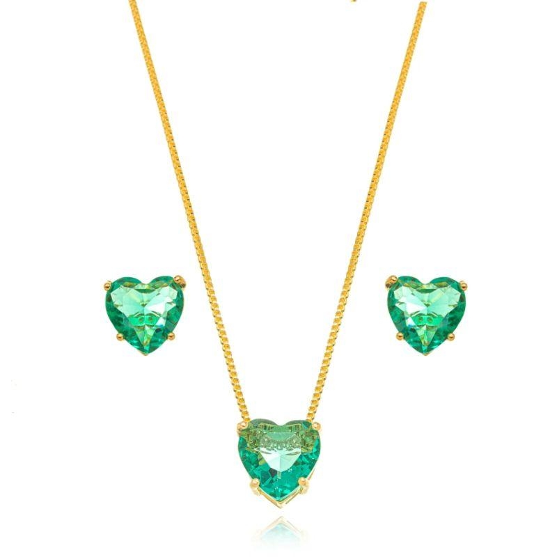 CONJUNTO CORAÇÃO TURMALINA