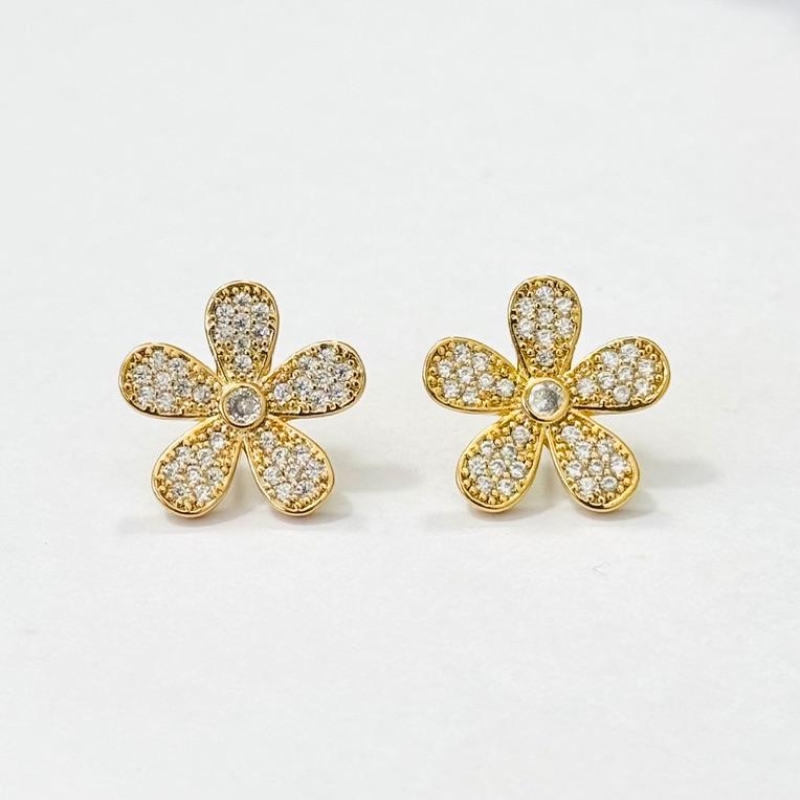 BRINCO FLOR ZIRCÔNIAS