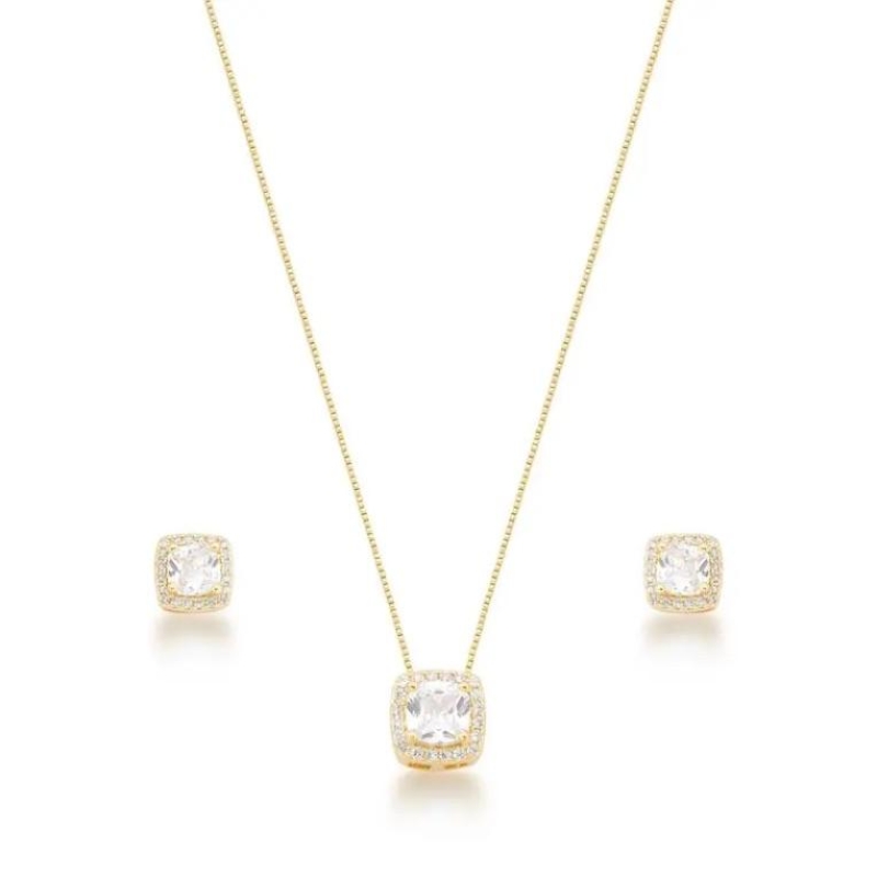 CONJUNTO CARRÉ ZIRCÔNIAS