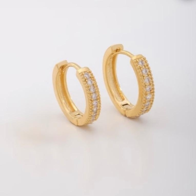 DUPLA ARGOLA ZIRCÔNIAS