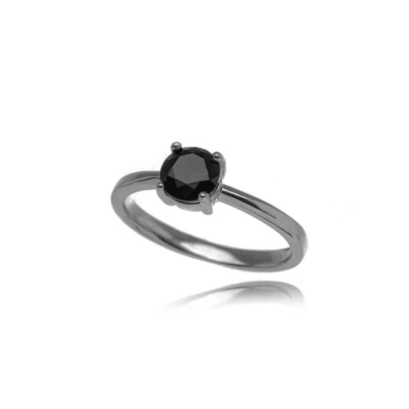 ANEL SOLITÁRIO ÔNIX