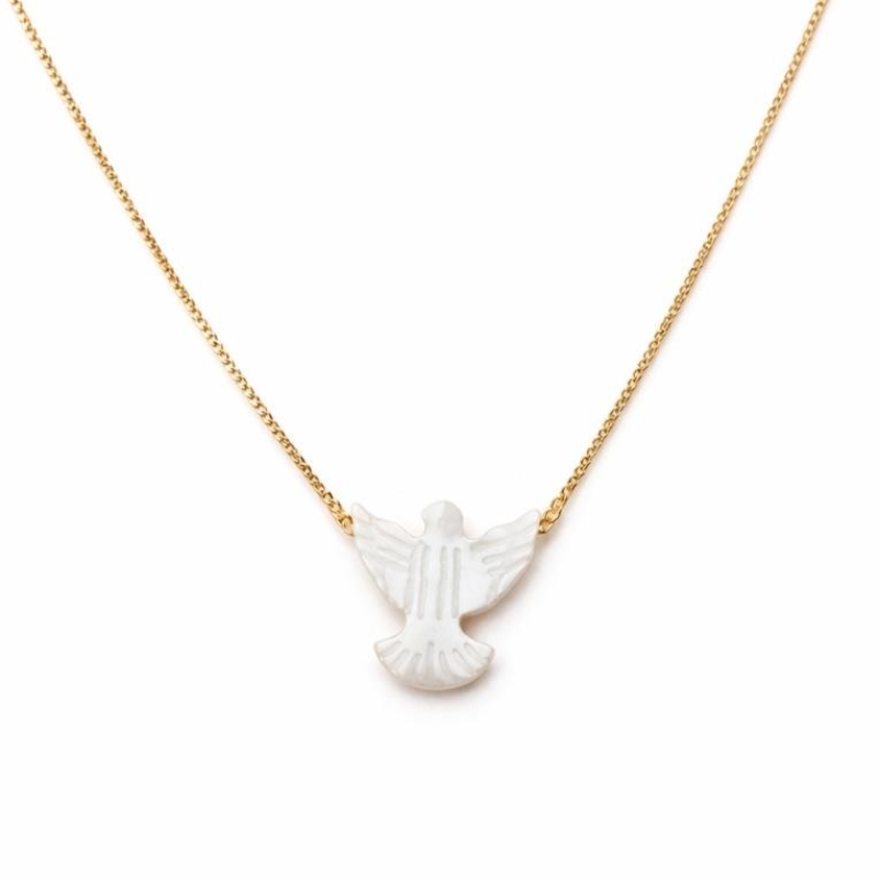 COLAR ESPÍRITO SANTO PINGENTE MADREPÉROLA