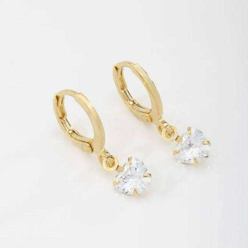 ARGOLINHA CORAÇÃO ZIRCÔNIA