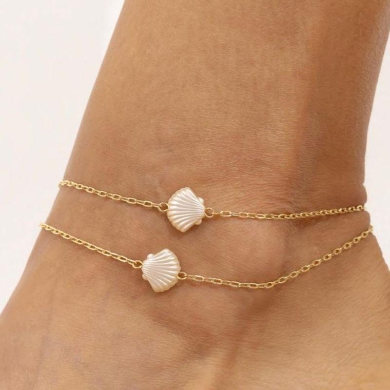 TORNOZELEIRA CONCHA PÉROLA