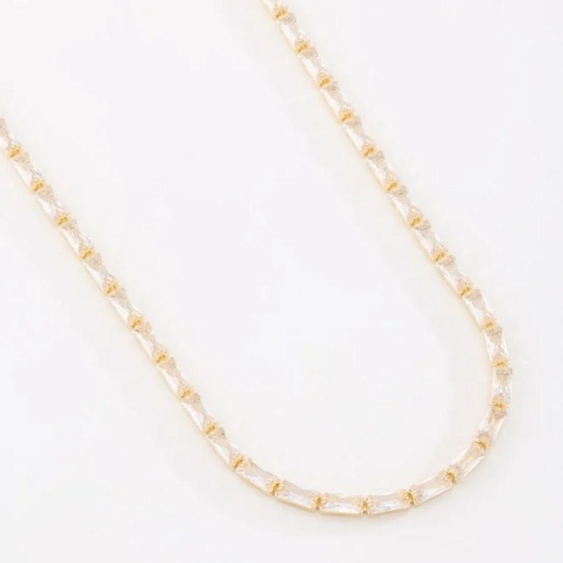 CHOKER ZIRCÔNIAS BAGUETE