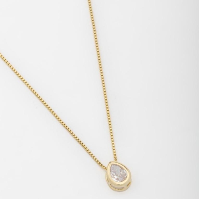 COLAR GOTA ZIRCÔNIA CRISTAL