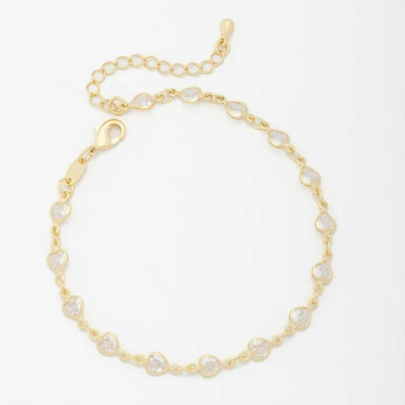 PULSEIRA CORAÇÕES CRISTAIS