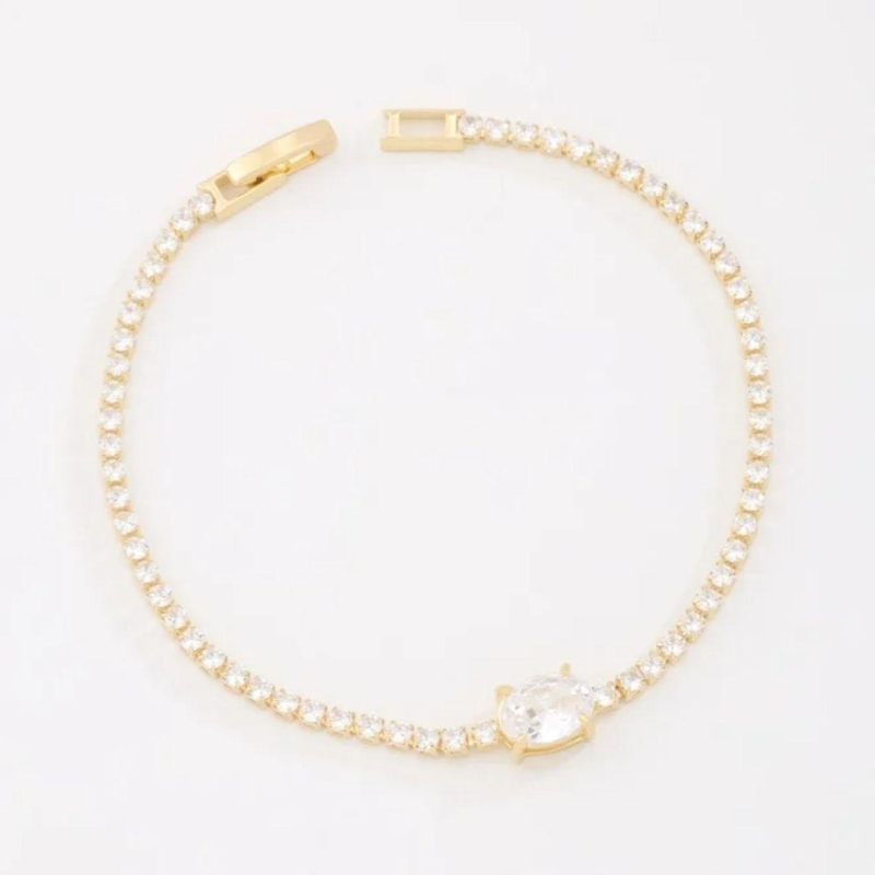 PULSEIRA RIVIERA ZIRCÔNIA OVAL