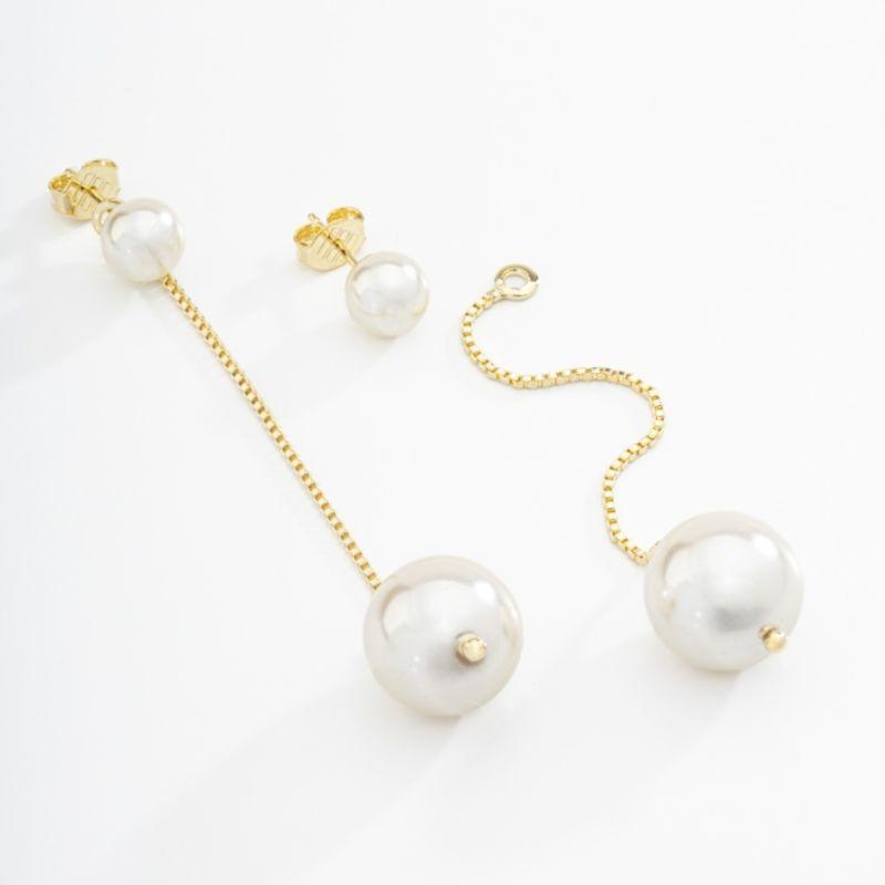 BRINCO COMPRIDO PÉROLAS 2 EM 1